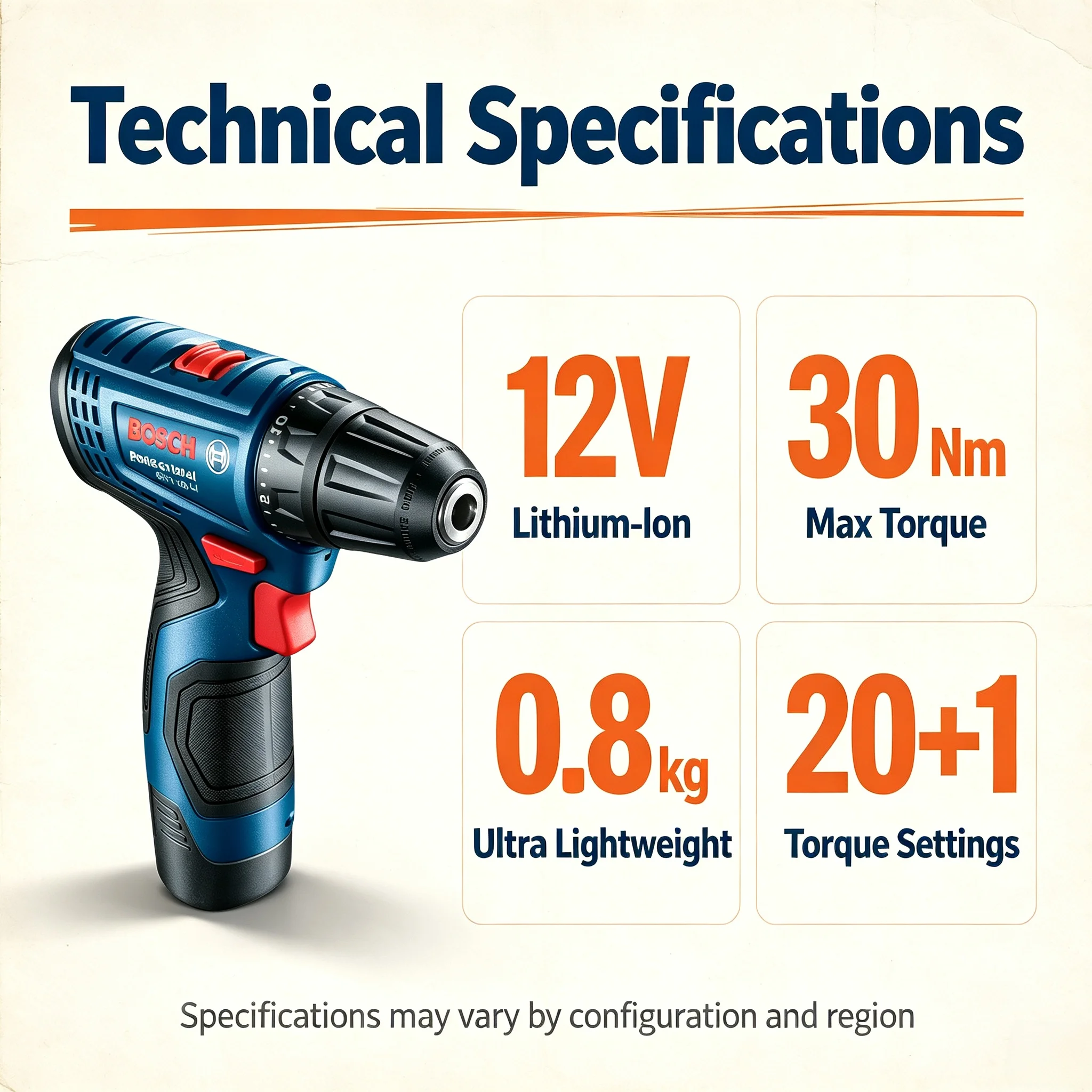 Power Tools Hand Tools - Perceuse-visseuse sans fil Bosch Professional GSR120-LI