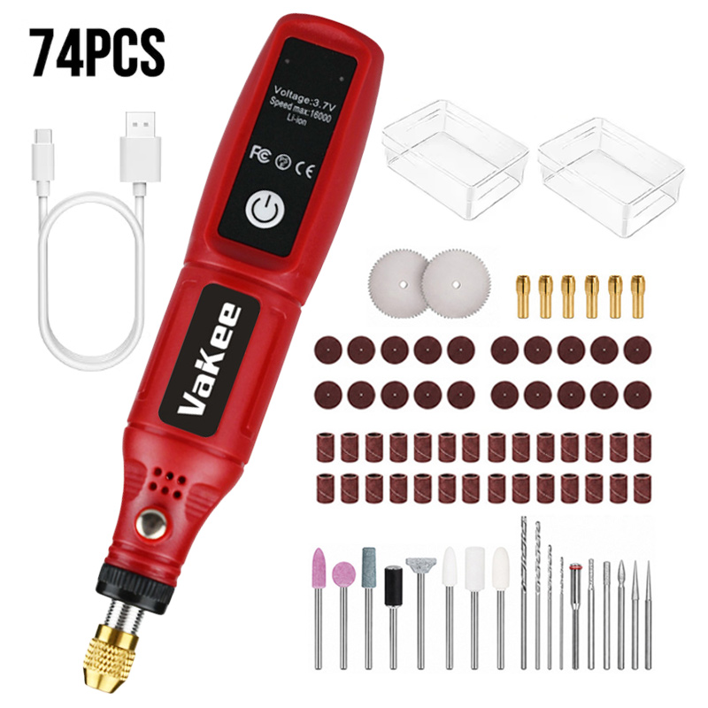 Power Tools Hand Tools - Outil rotatif sans fil Vakee, mini