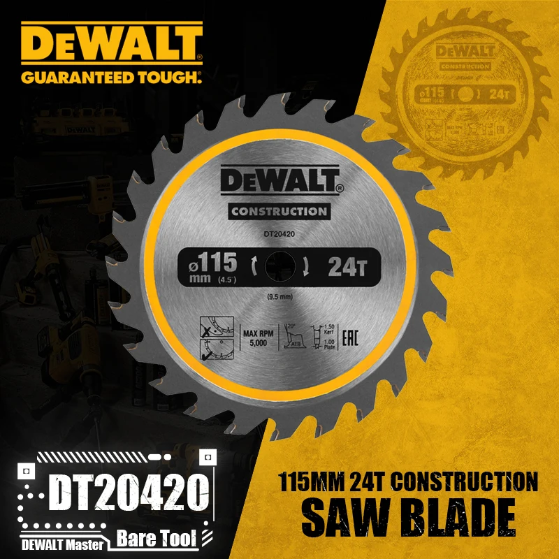 Power Tools Construction - DEWALT DT20420 Construction Circ lame de