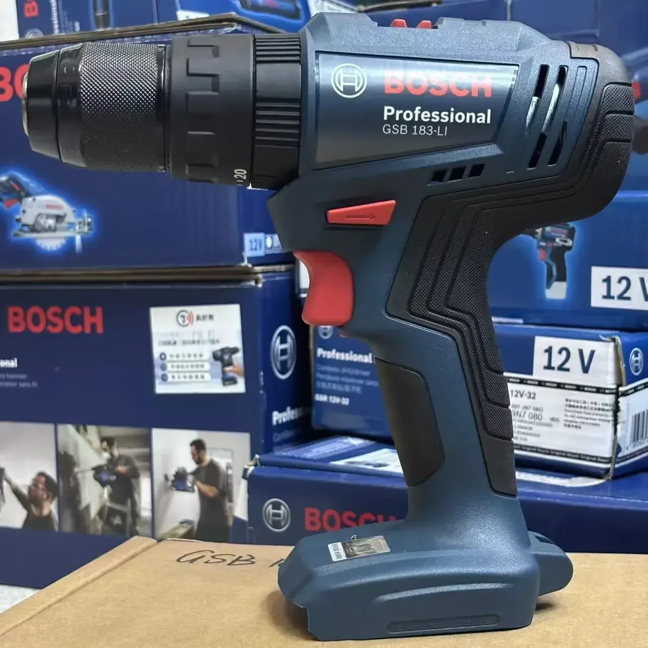 Bosch Drill Gsb 18V - Perceuse à percussion sans fil Bosch