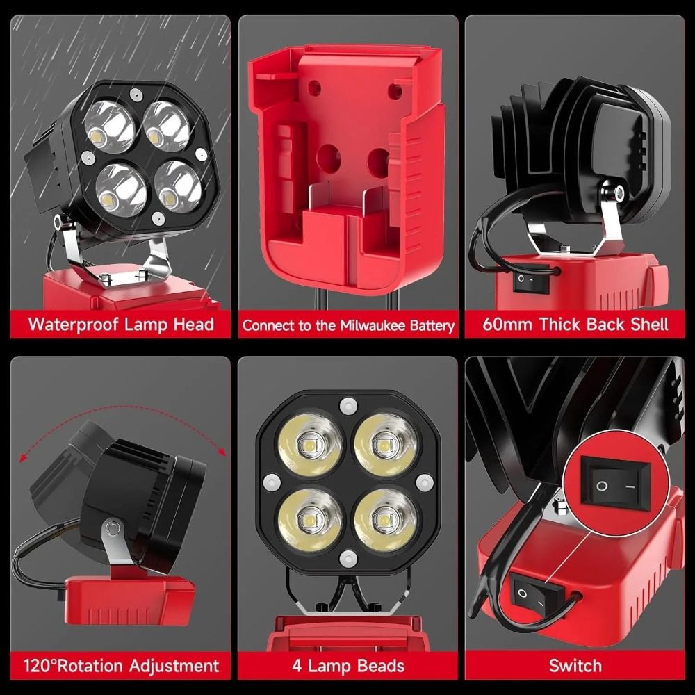 Éclairage de chantier 6500K, 6 - Power Tools Construction avis et prix