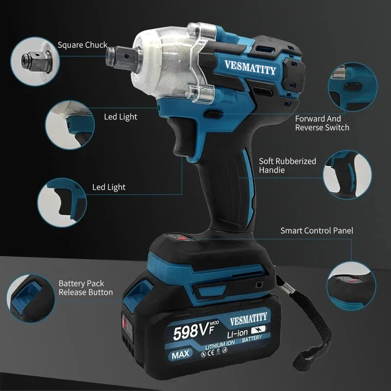 DTW600, clé à chocs électrique - Power Tools Battery Repair avis et prix