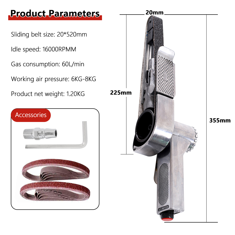 Mini ponceuse à bande d'air 52 - Belt Sander Portable avis et prix